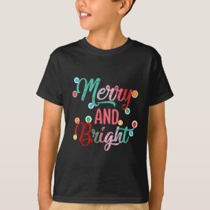 Familjen Merry och Bright jul Ljus Julafton T Shirt
