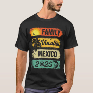 Familjen Mexiko Semester 2025 Matchande Grupp Fami T Shirt