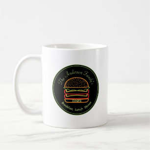 Familjen Middag Cheeseburger Coffee Mugg Kopp