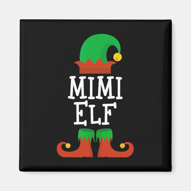 Familjen Mimi Elf-julmatchningen Pj Pajama X Magnet (Framsidan)