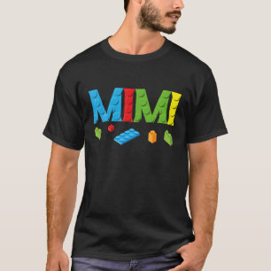 Familjen Mimi Master Builder Bygger brickor block T Shirt