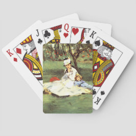 Familjen Monet i trädgården Edouard Manet Casinokort