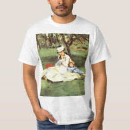 Familjen Monet i trädgården Edouard Manet T Shirt