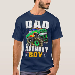 Familjen Monster lastbil som matchar party pappa i T Shirt