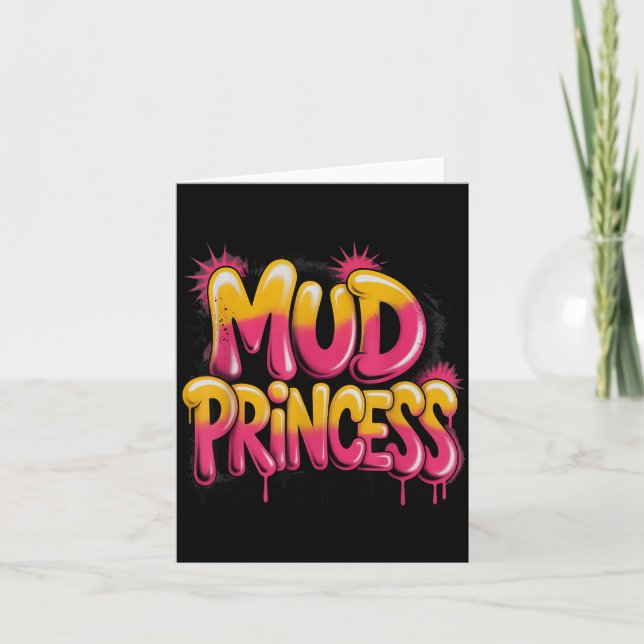 Familjen MUD Princess Mudding Queen Mudded Sistas Kort (Framsida)
