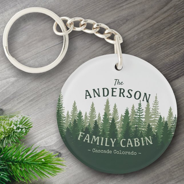 Familjen Namn Cabin Gräs Träd Forest 2 Side (Skapare uppladdad)