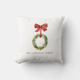 Familjen Namn jul Greenery Wandey Helgdag Kudde