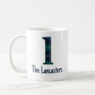 Familjen Namn och Play Lowercase Brev l Initial Kaffemugg