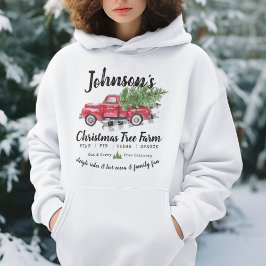 Familjen Namn Vintage jul Träd Farm Lastbil T Shirt