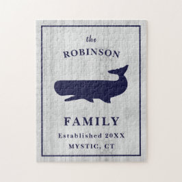 Familjen Nautical Namn Rustic Pussel