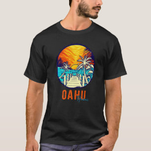 Familjen Oahu Beach Sunset Matching Vacation Frien T Shirt