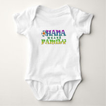  Familjen Ohana elak - med plumeria Baby Bodykoste
