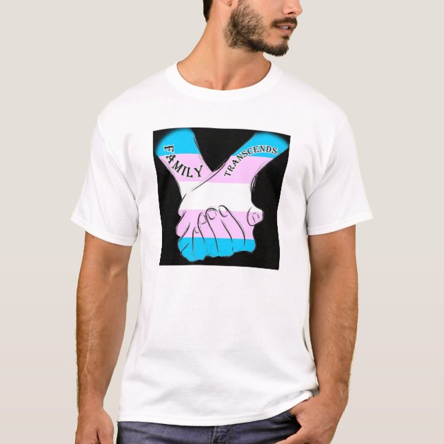 Familjen överskrider logotyputslagsplatsen t-shirt (Framsida)