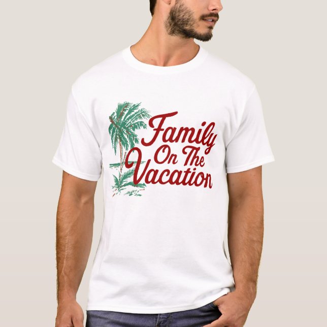 Familjen på semester t shirt (Framsida)