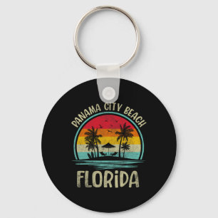 Familjen Panama City Beach Florida Handflatan Träd Nyckelring