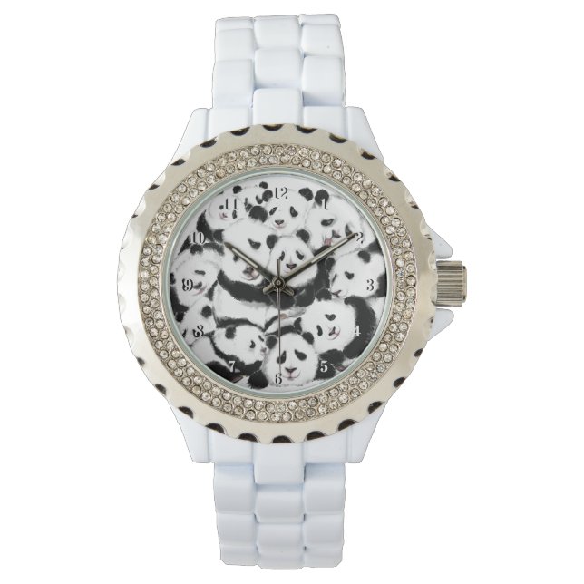 Familjen Pandas Watch Gift Lycklig Armbandsur (Framsida)
