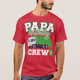 Familjen Pappa Birthday Crew Sopor Lastbil Matchin T Shirt