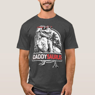 Familjen Pappa Saurus T re Dinosaur Manar Fars dag Shirt