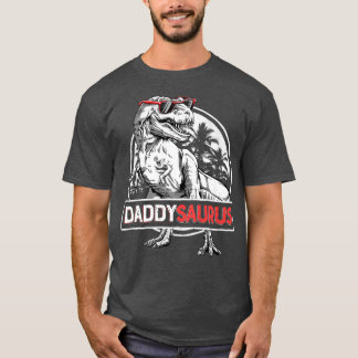 Familjen Pappa Saurus T re Dinosaur Manar Fars dag T Shirt