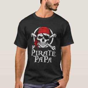 Familjen Pirat Pappa Matching Funny Gift Halloween T Shirt