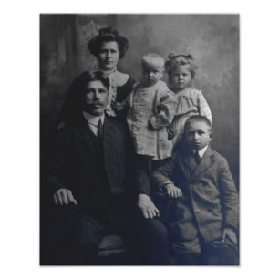 Familjen Porträtt Fototryck