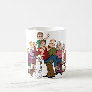 Familjen Porträtt Mugg