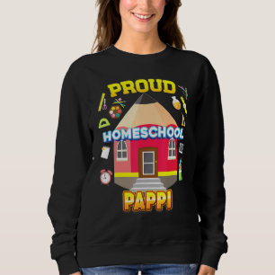 Familjen Proud Homeschool Pappi Pappa Mamma återvä T Shirt