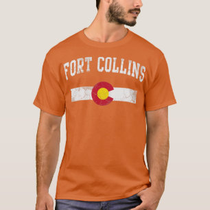 Familjen Retro Fort Collins Colorado Home Kärlek T Shirt