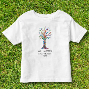 Familjen Reunion Rainbow Family Träd T Shirt
