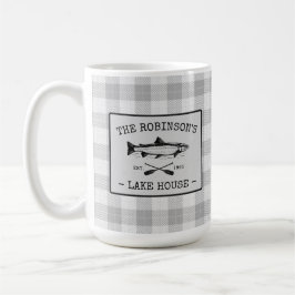 Familjen Sjö House Oars Fish White Play Large Kaffemugg