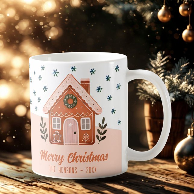 Familjen Snöflingor i julhuset Kaffemugg (Skapare uppladdad)