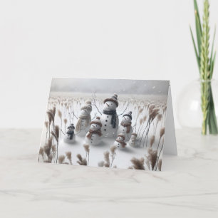 Familjen Snögubbe Helgkort