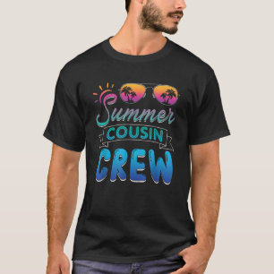 Familjen Sommarkusin Crew Beach Cruise Sunglasses T Shirt