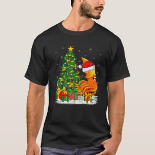 Familjen Squid Älskare Matching Santa Hat Funny Sq T Shirt