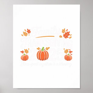 Familjen Thanksgiving 2025 Crew Matchande Turkiet Poster