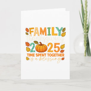 Familjen Thanksgiving 2025 Tiden Tillbringad Tills Kort