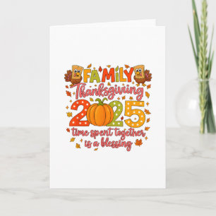 Familjen Thanksgiving 2025 Tiden Tillbringad Tills Kort