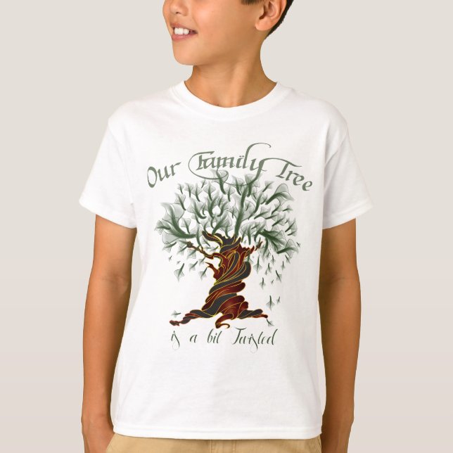 Familjen Träd a Bit Twisted Tee Shirt (Framsida)