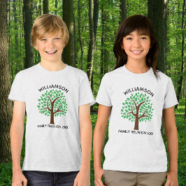Familjen Träd Cute Anpassningsbar Reunion Party Ki T Shirt