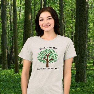 Familjen Träd Cute Anpassningsbar Reunion Party Kv T Shirt