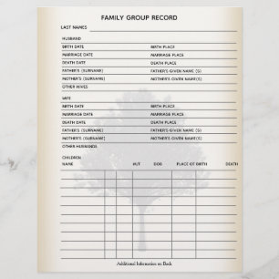 Familjen Träd Genealogy Group Lakan