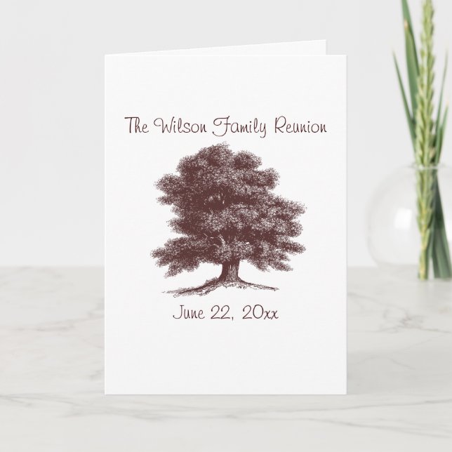 Familjen Träd Inbjudan (Framsida)