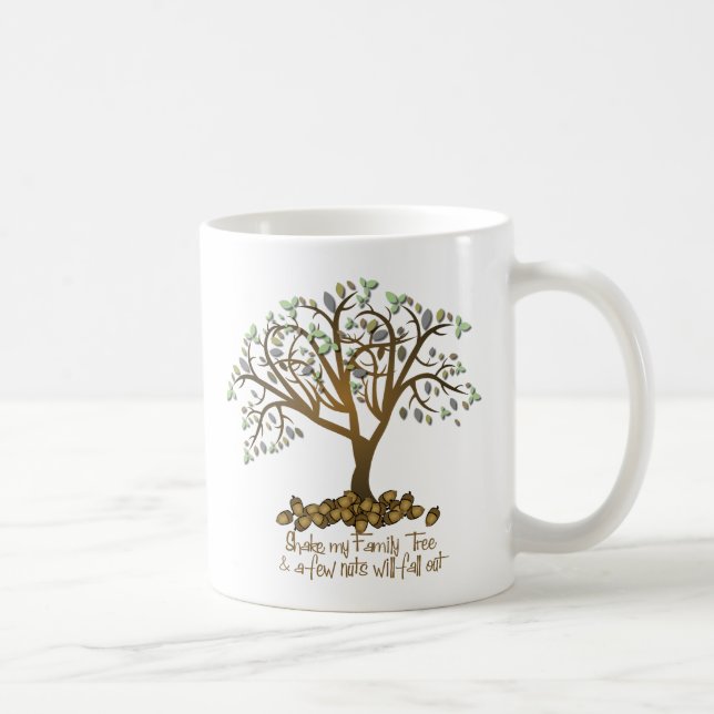 Familjen Träd Nöt Kaffemugg (Höger)