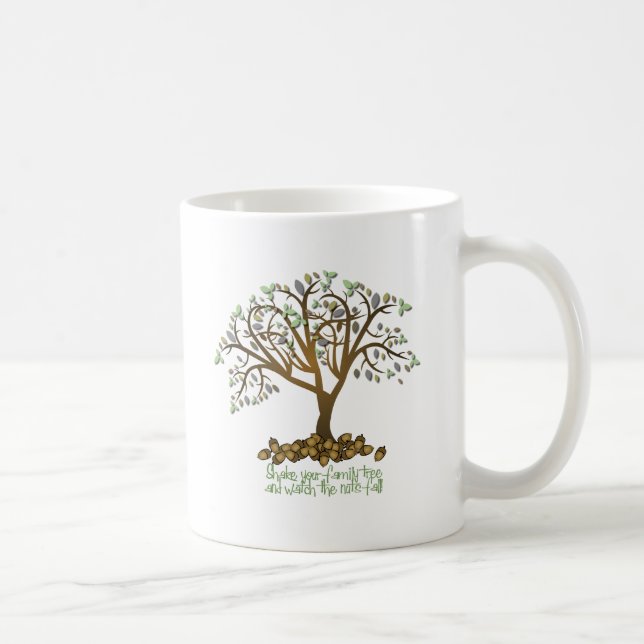 Familjen Träd Nöt Kaffemugg (Höger)