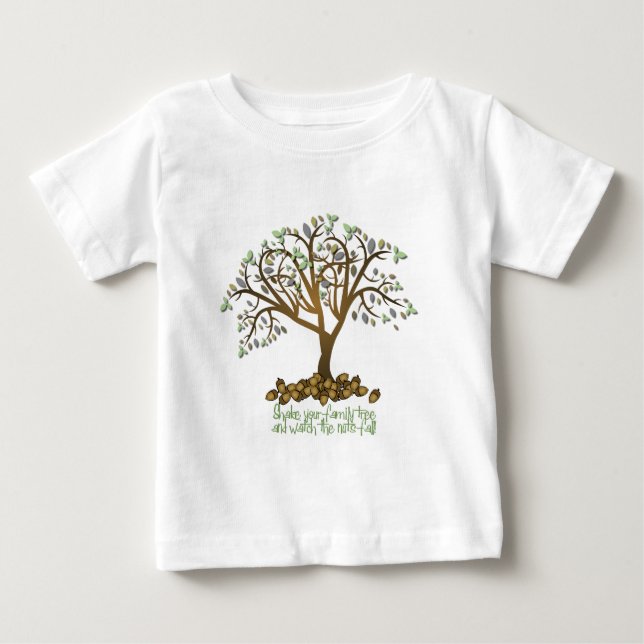 Familjen Träd Nöt T-shirt (Framsida)