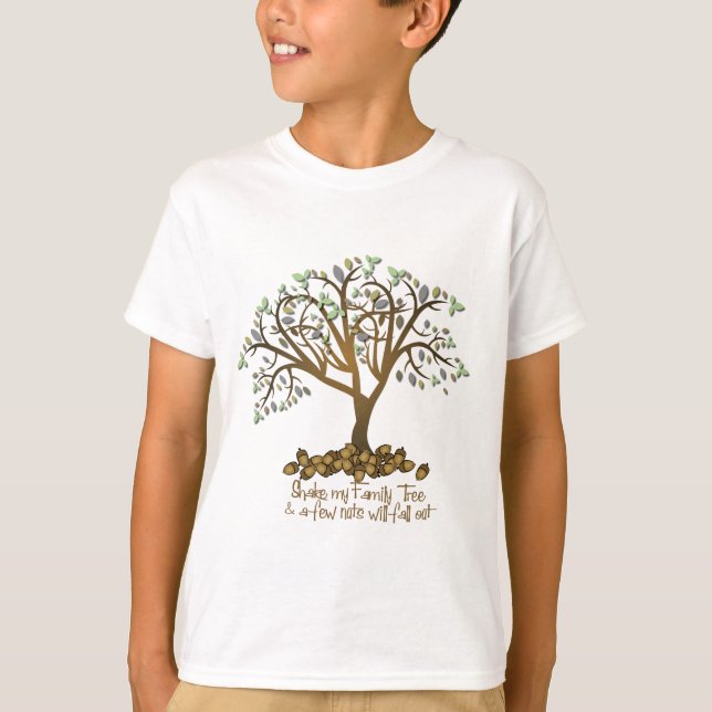 Familjen Träd Nöt T-shirt (Framsida)