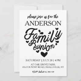 Familjen träd samlas ihop familjeåterförening inbjudningar