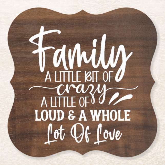 Familjen Underlägg lite galet Pappert (Framsida)