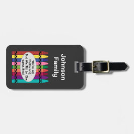 Familjen Vi är alla olika Roligtar, men vi passar Bagagebricka