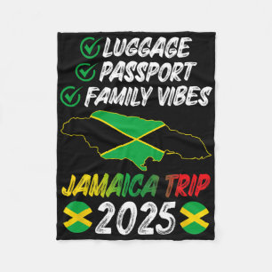 Familjen Vibes Jamaica Family Resa 2025 Jamaica Va Fleecefilt